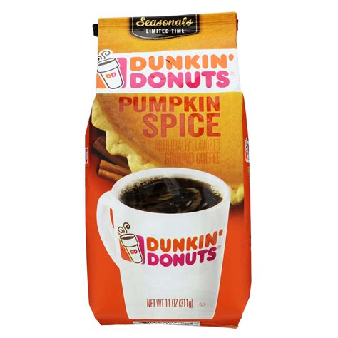 dunkin donuts pumpkin spice ground coffee|dunkin pumpkin spice flavored coffee.